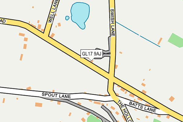 GL17 9AJ map - OS OpenMap – Local (Ordnance Survey) GL17 9AJ map - OS OpenMap – Local (Ordnance Survey)