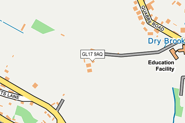 GL17 9AQ map - OS OpenMap – Local (Ordnance Survey) GL17 9AQ map - OS OpenMap – Local (Ordnance Survey)