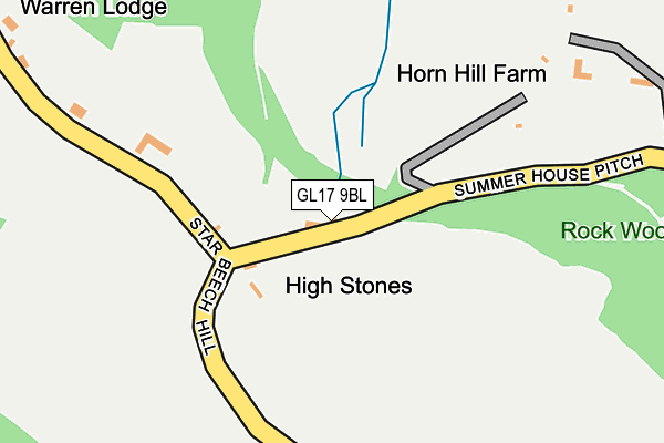 GL17 9BL map - OS OpenMap – Local (Ordnance Survey) GL17 9BL map - OS OpenMap – Local (Ordnance Survey)