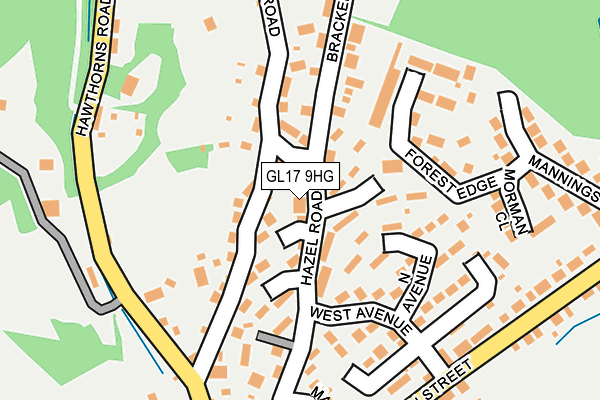 GL17 9HG map - OS OpenMap – Local (Ordnance Survey) GL17 9HG map - OS OpenMap – Local (Ordnance Survey)