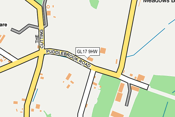 GL17 9HW map - OS OpenMap – Local (Ordnance Survey) GL17 9HW map - OS OpenMap – Local (Ordnance Survey)