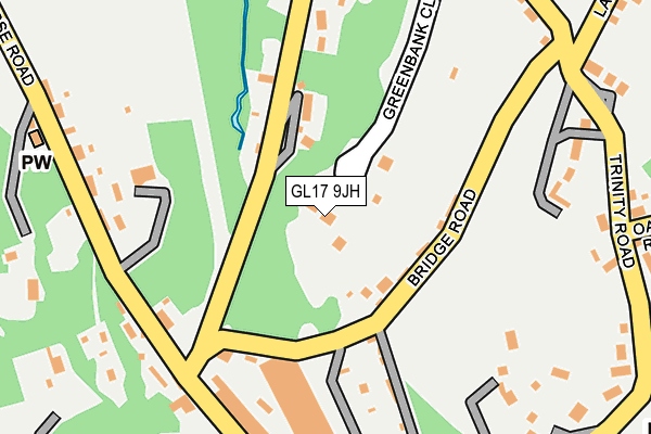 GL17 9JH map - OS OpenMap – Local (Ordnance Survey) GL17 9JH map - OS OpenMap – Local (Ordnance Survey)