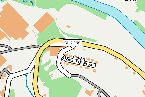 GL17 9NG map - OS OpenMap – Local (Ordnance Survey) GL17 9NG map - OS OpenMap – Local (Ordnance Survey)