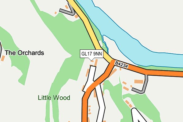 GL17 9NN map - OS OpenMap – Local (Ordnance Survey) GL17 9NN map - OS OpenMap – Local (Ordnance Survey)