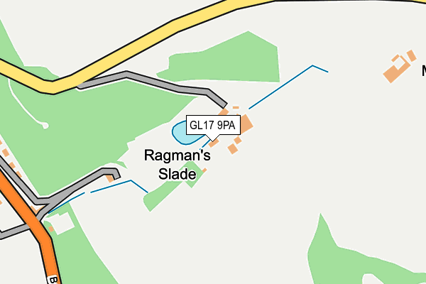 GL17 9PA map - OS OpenMap – Local (Ordnance Survey) GL17 9PA map - OS OpenMap – Local (Ordnance Survey)