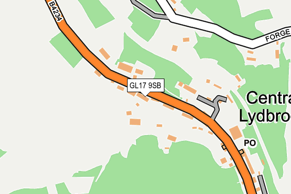 GL17 9SB map - OS OpenMap – Local (Ordnance Survey) GL17 9SB map - OS OpenMap – Local (Ordnance Survey)