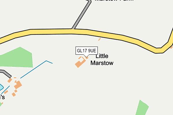 GL17 9UE map - OS OpenMap – Local (Ordnance Survey) GL17 9UE map - OS OpenMap – Local (Ordnance Survey)