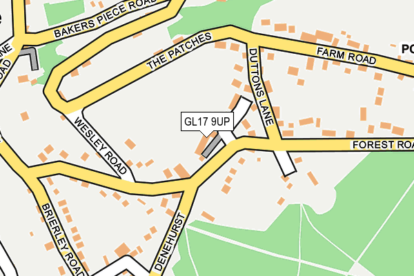 GL17 9UP map - OS OpenMap – Local (Ordnance Survey) GL17 9UP map - OS OpenMap – Local (Ordnance Survey)
