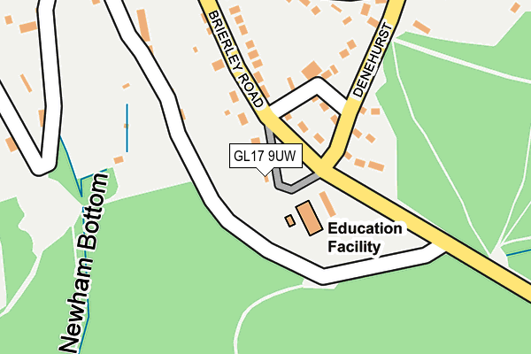 GL17 9UW map - OS OpenMap – Local (Ordnance Survey) GL17 9UW map - OS OpenMap – Local (Ordnance Survey)