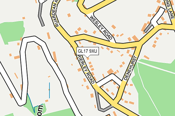 GL17 9XU map - OS OpenMap – Local (Ordnance Survey) GL17 9XU map - OS OpenMap – Local (Ordnance Survey)