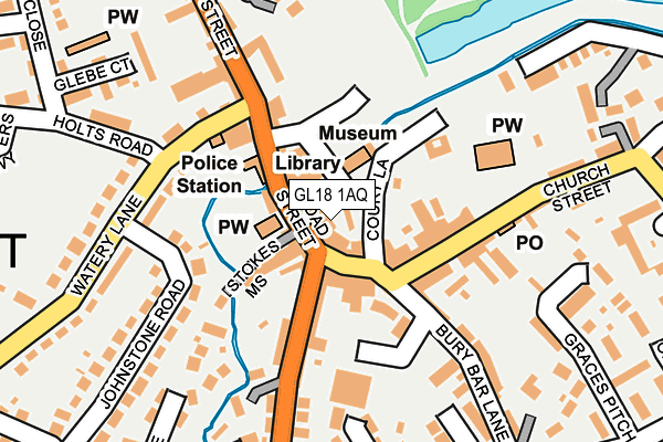 GL18 1AQ map - OS OpenMap – Local (Ordnance Survey) GL18 1AQ map - OS OpenMap – Local (Ordnance Survey)