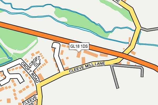 GL18 1DS map - OS OpenMap – Local (Ordnance Survey) GL18 1DS map - OS OpenMap – Local (Ordnance Survey)