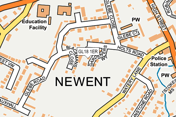 GL18 1ER map - OS OpenMap – Local (Ordnance Survey) GL18 1ER map - OS OpenMap – Local (Ordnance Survey)