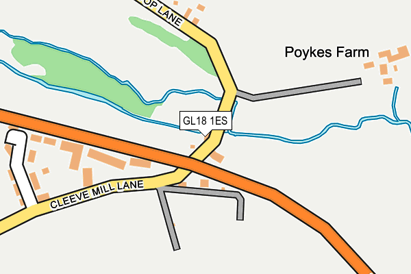 GL18 1ES map - OS OpenMap – Local (Ordnance Survey) GL18 1ES map - OS OpenMap – Local (Ordnance Survey)