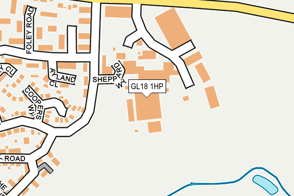 GL18 1HP map - OS OpenMap – Local (Ordnance Survey) GL18 1HP map - OS OpenMap – Local (Ordnance Survey)