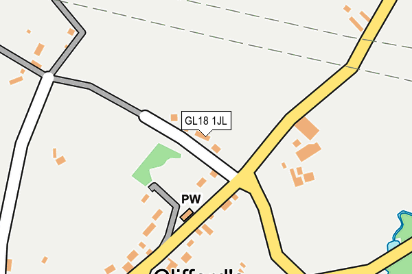 GL18 1JL map - OS OpenMap – Local (Ordnance Survey)