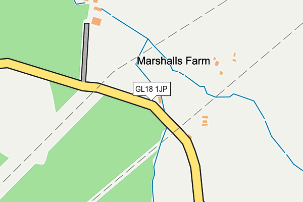 GL18 1JP map - OS OpenMap – Local (Ordnance Survey) GL18 1JP map - OS OpenMap – Local (Ordnance Survey)
