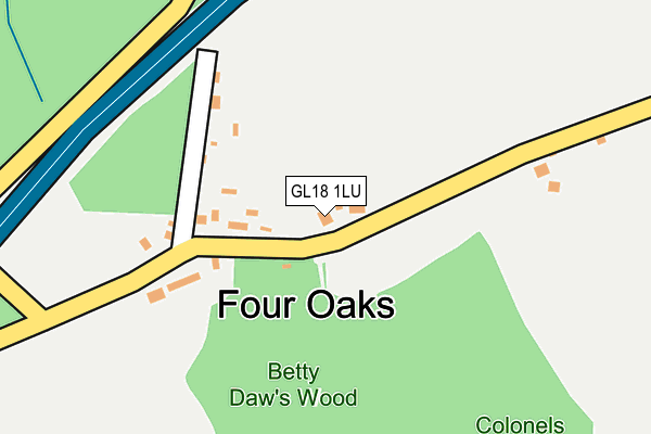 GL18 1LU map - OS OpenMap – Local (Ordnance Survey) GL18 1LU map - OS OpenMap – Local (Ordnance Survey)