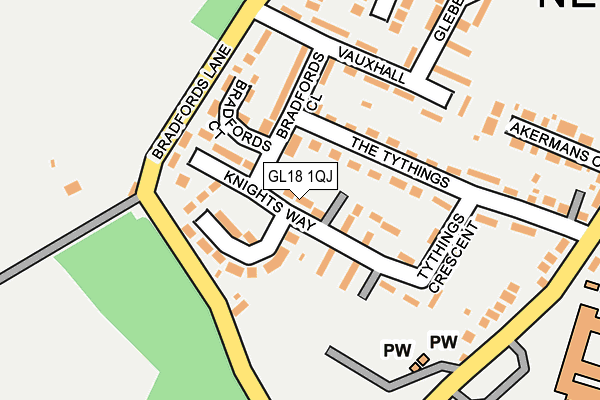 GL18 1QJ map - OS OpenMap – Local (Ordnance Survey) GL18 1QJ map - OS OpenMap – Local (Ordnance Survey)