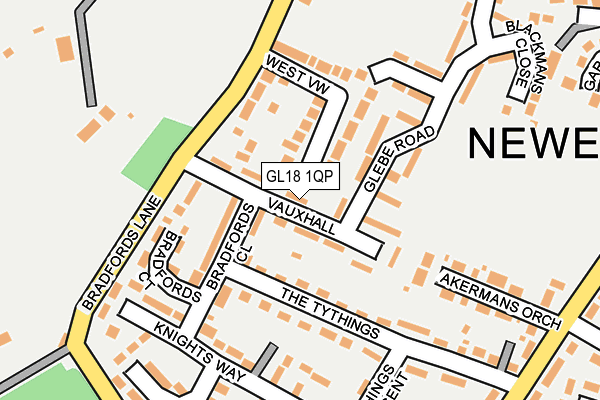 GL18 1QP map - OS OpenMap – Local (Ordnance Survey) GL18 1QP map - OS OpenMap – Local (Ordnance Survey)