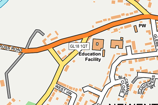 GL18 1QT map - OS OpenMap – Local (Ordnance Survey) GL18 1QT map - OS OpenMap – Local (Ordnance Survey)