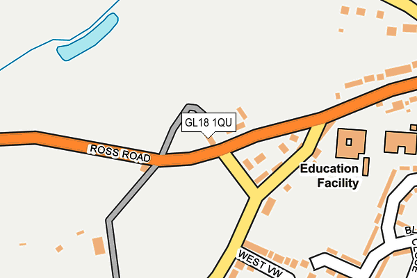 GL18 1QU map - OS OpenMap – Local (Ordnance Survey) GL18 1QU map - OS OpenMap – Local (Ordnance Survey)