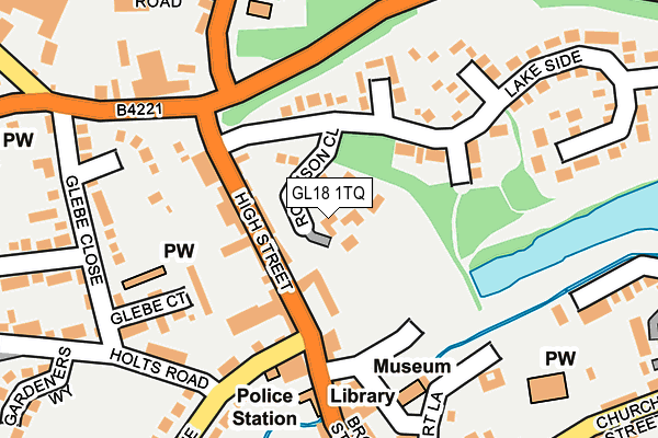 GL18 1TQ map - OS OpenMap – Local (Ordnance Survey) GL18 1TQ map - OS OpenMap – Local (Ordnance Survey)