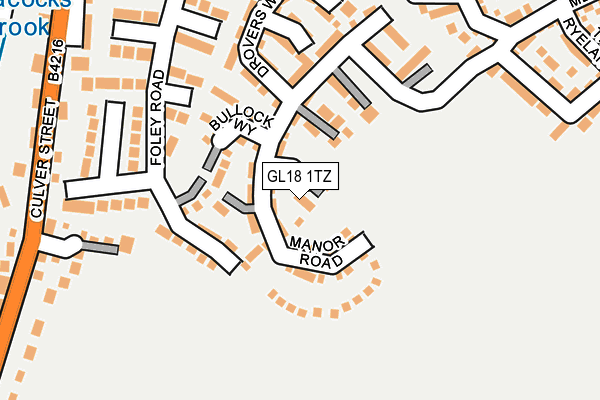 GL18 1TZ map - OS OpenMap – Local (Ordnance Survey) GL18 1TZ map - OS OpenMap – Local (Ordnance Survey)