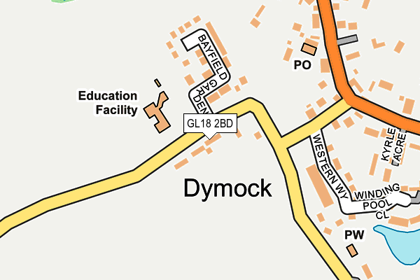 GL18 2BD map - OS OpenMap – Local (Ordnance Survey) GL18 2BD map - OS OpenMap – Local (Ordnance Survey)