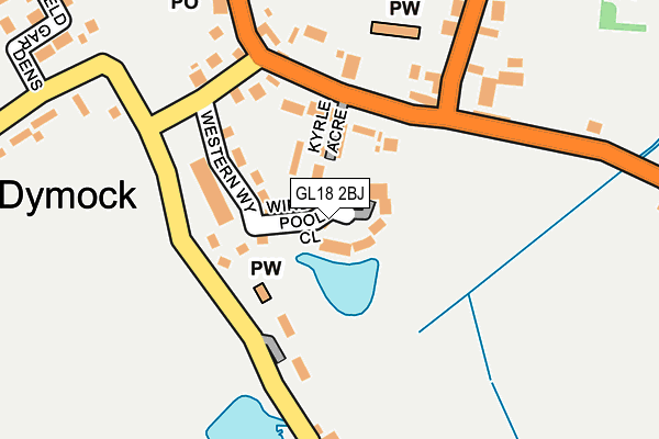 GL18 2BJ map - OS OpenMap – Local (Ordnance Survey) GL18 2BJ map - OS OpenMap – Local (Ordnance Survey)
