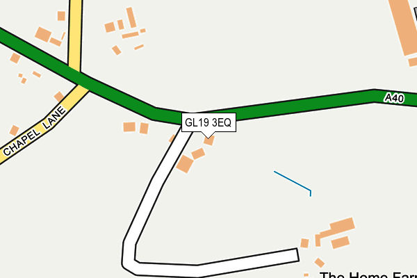 GL19 3EQ map - OS OpenMap – Local (Ordnance Survey) GL19 3EQ map - OS OpenMap – Local (Ordnance Survey)