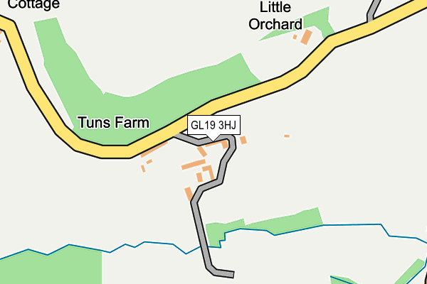 GL19 3HJ map - OS OpenMap – Local (Ordnance Survey) GL19 3HJ map - OS OpenMap – Local (Ordnance Survey)