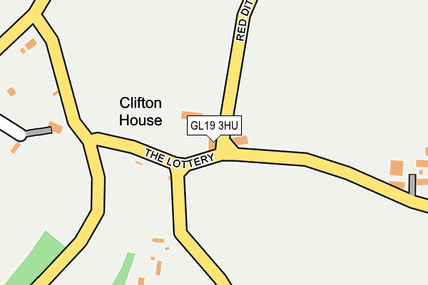 GL19 3HU map - OS OpenMap – Local (Ordnance Survey) GL19 3HU map - OS OpenMap – Local (Ordnance Survey)