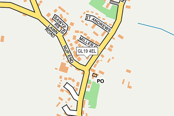 GL19 4EL map - OS OpenMap – Local (Ordnance Survey) GL19 4EL map - OS OpenMap – Local (Ordnance Survey)