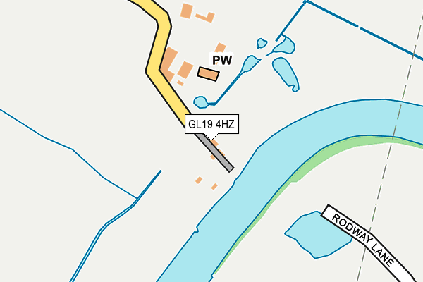 GL19 4HZ map - OS OpenMap – Local (Ordnance Survey)