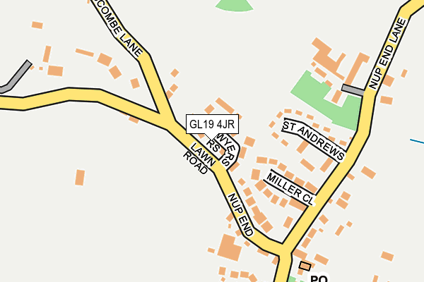 GL19 4JR map - OS OpenMap – Local (Ordnance Survey) GL19 4JR map - OS OpenMap – Local (Ordnance Survey)