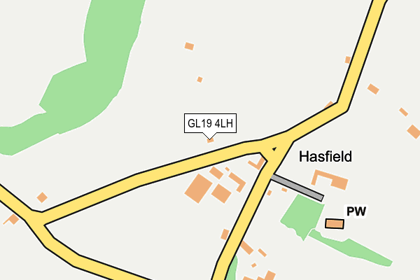 GL19 4LH map - OS OpenMap – Local (Ordnance Survey) GL19 4LH map - OS OpenMap – Local (Ordnance Survey)