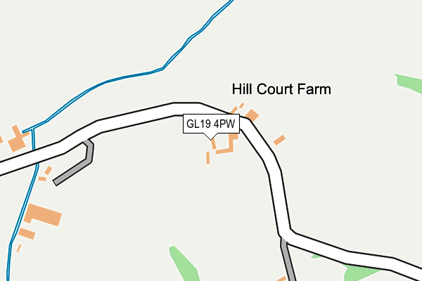 GL19 4PW map - OS OpenMap – Local (Ordnance Survey)