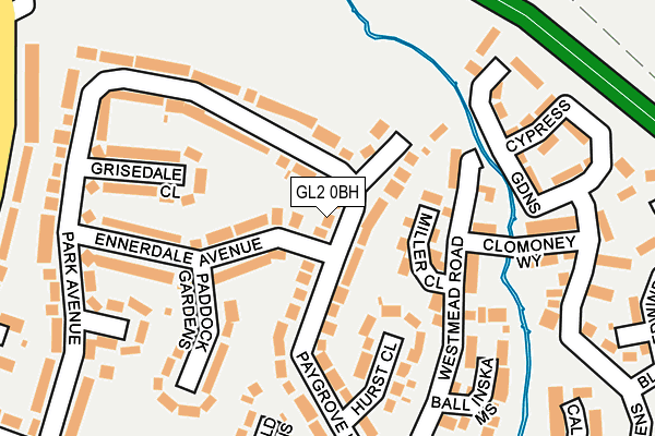 GL2 0BH map - OS OpenMap – Local (Ordnance Survey) GL2 0BH map - OS OpenMap – Local (Ordnance Survey)
