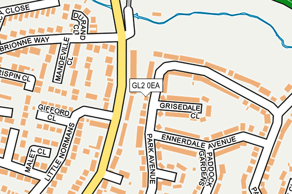 GL2 0EA map - OS OpenMap – Local (Ordnance Survey) GL2 0EA map - OS OpenMap – Local (Ordnance Survey)
