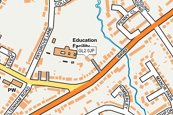 GL2 0JP map - OS OpenMap – Local (Ordnance Survey) GL2 0JP map - OS OpenMap – Local (Ordnance Survey)