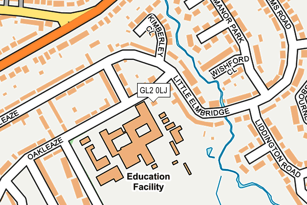 GL2 0LJ map - OS OpenMap – Local (Ordnance Survey) GL2 0LJ map - OS OpenMap – Local (Ordnance Survey)