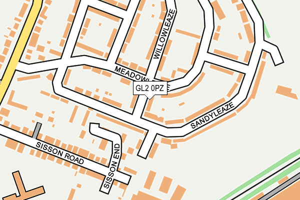 GL2 0PZ map - OS OpenMap – Local (Ordnance Survey) GL2 0PZ map - OS OpenMap – Local (Ordnance Survey)