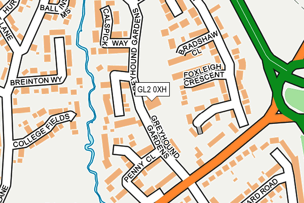 GL2 0XH map - OS OpenMap – Local (Ordnance Survey) GL2 0XH map - OS OpenMap – Local (Ordnance Survey)