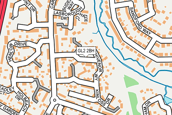 GL2 2BH map - OS OpenMap – Local (Ordnance Survey) GL2 2BH map - OS OpenMap – Local (Ordnance Survey)