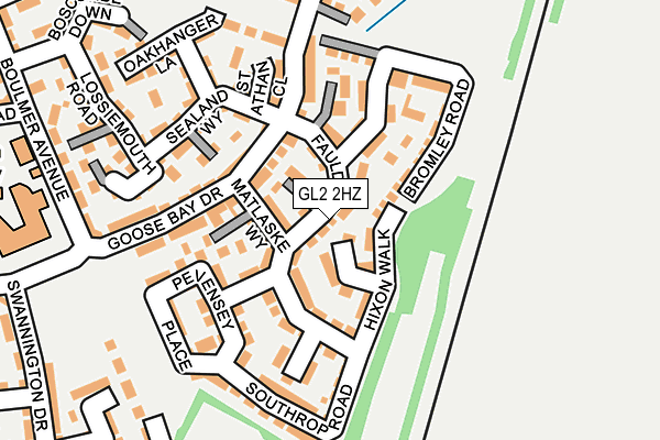GL2 2HZ map - OS OpenMap – Local (Ordnance Survey) GL2 2HZ map - OS OpenMap – Local (Ordnance Survey)