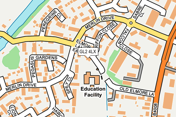GL2 4LX map - OS OpenMap – Local (Ordnance Survey) GL2 4LX map - OS OpenMap – Local (Ordnance Survey)