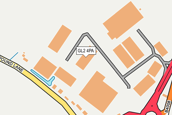GL2 4PA map - OS OpenMap – Local (Ordnance Survey) GL2 4PA map - OS OpenMap – Local (Ordnance Survey)