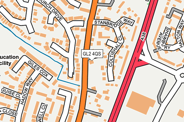 GL2 4QS map - OS OpenMap – Local (Ordnance Survey) GL2 4QS map - OS OpenMap – Local (Ordnance Survey)