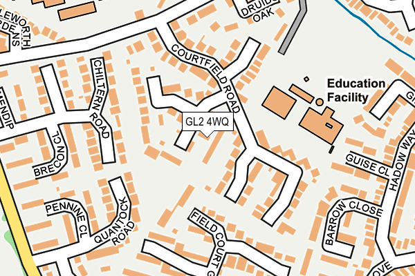 GL2 4WQ map - OS OpenMap – Local (Ordnance Survey) GL2 4WQ map - OS OpenMap – Local (Ordnance Survey)